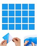 BTACGWP 20 Piezas Parches Piscina 7x7 CM | Kit Reparación Bajo Agua Adhesiva | Sellado Hermético Para Inflables | Resistente A Cloro Y Sol