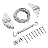 Heavy Duty Anti Sag Gate Kit 1 Pack, Adjustable Gate Hardware with Anti Tip Kit, Universal Fence Gate Kit for...