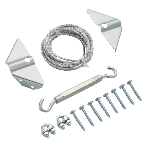 Heavy Duty Anti Sag Gate Kit 1 Pack, Adjustable Gate Hardware with Anti Tip Kit, Universal Fence Gate Kit for Wooden Gates, Easy Install Gate Repair Solution