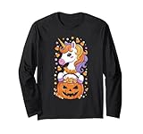 carino candy corn unicorno halloween zucca bambini ragazze maglia a manica
