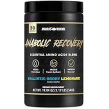 Anabolic Recovery, Essential Amino Acids, Post Workout Recovery, Premium Hydration, Build Muscle* BlackBerry Lemonade, 30 Servings