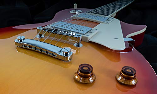 NEW! Oscar Schmidt OE20CS LP Style Electric Guitar - Cherry Sunburst - Thumbnail 7