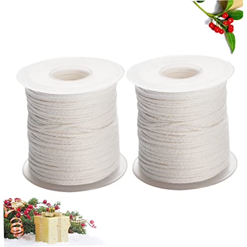 2 rollos de mechas trenzadas de algodón para velas miniatura 2