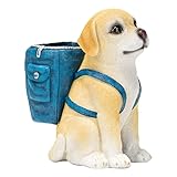 YUERVIEW Cute Dog Pen Holder & Desk Organizer,Handmade Non-Toxic Resin Storage Compartment for Office, School & Home | Adorable Gift for Dog Lovers Who Love Functional Pet Decor (Labrador Retriever)