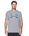 Under Armour Men's Mallard Logo T-Shirt, True Gray Heather/Black, Large