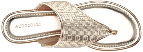 Aerosoles Women's Cherie Flip-Flop, Soft Gold Pu, 9 #TOP23