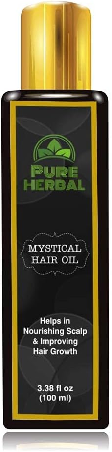 Pub Pure herbal Mystical Hair Oil for Hair Growth Men & Women Natural Herb extracts, Controls and Reduce Hair Falls, Helps to Fights Dandruff, Nourishment for Hair. (100 ML)