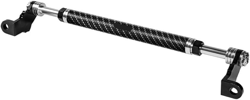 クロスバーバランス オートバイバランスバー長さ自由伸縮シャフトミラーベースクロスバー修正(White)