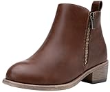 Jeossy Women's Ankle Boots, Classic Low Heeled Short...