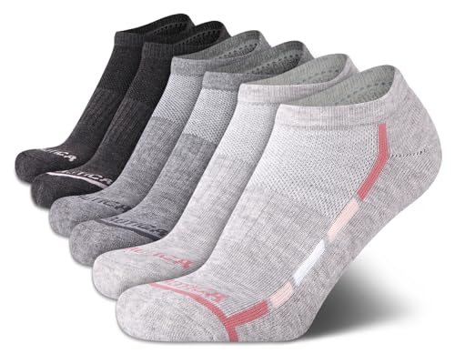Image of Nautica Womens No Show Socks Moisture Wicking Athletic Low Cut Socks 6 Pack | Moisture Wicking Dri-Motion Fabric, Cushioned Key Areas, Banded Arch Support, No Show Low Cut, Shoe Size 4-10