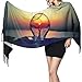 Produktbild AOOEDM Pashmina Schal Wrap, Glühbirnen und Sonnenuntergänge Komfortable Kaschmir Schal Schal mit Quaste für Frauen