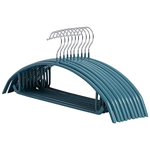 10 Pack Non Slip Metal Coat Hangers Cover