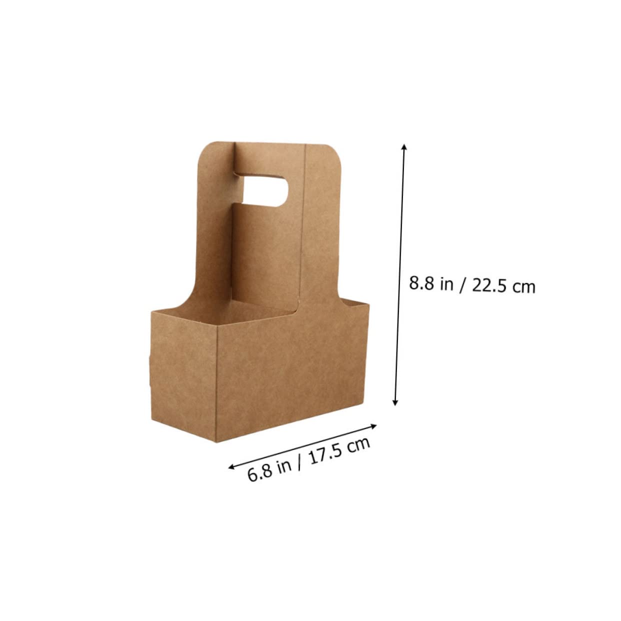 OFFSCH 15pcs Drink Cup Carrier Paper Beverage Holder for Takeout Portable Cup Drink Holder for Tea Juice and More Lightweight Beverage Takeout Accessory