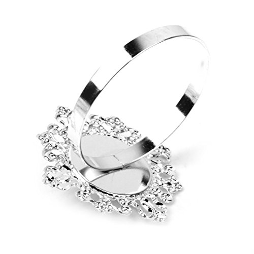 12 peças de anéis de guardanapo brilhantes para decoração de jantares, banquete de casamento