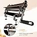 15.75in (40cm) Chrome Dough Laminator – Manual Pasta Maker for Noodles, Breads, Pizza, and Pastry – Adjustable Thickness Control, Durable Cast Iron and Steel Construction