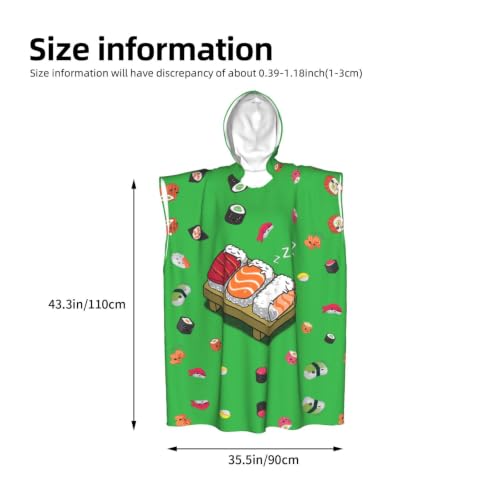 Peignoir à langer microfibre : serviette de bain légère et poncho surf à capuche