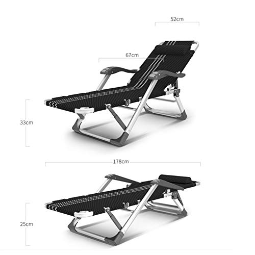 Chaise longue de jardin inclinable multiposition transat extérieur confortable