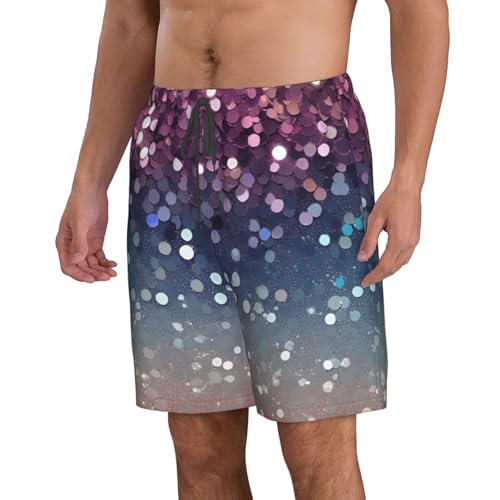 Gradient Sequin Sparkle Print Stylish Beach Shorts Swim Trunks Lightweight Breathable Summer Outdoor Activities2
