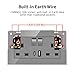 5 Pack CNBINGO Glass Double Switched Socket with USB-A and Type-C Charging Ports, Grey Tempered Glass Panel Wall Outlet, 2 Gang 13 Amp Electric Power Socket 5 Pack CNBINGO Glass Double Switched Socket with USB-A and Type-C Charging Ports, Grey Tempered Glass Panel Wall Outlet, 2 Gang 13 Amp Electric Power Socket