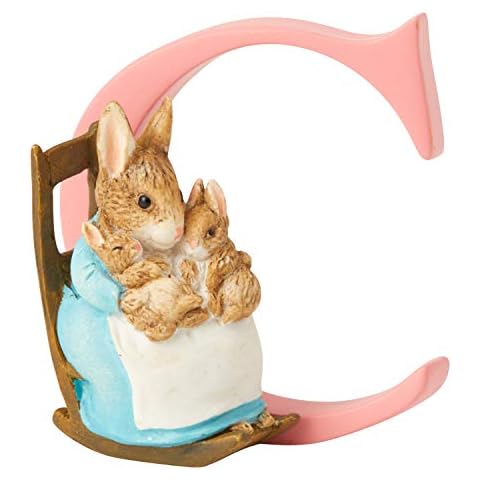 Beatrix Potter Alphabet Letter C Mrs Rabbit with Bunnies Figurine Cover