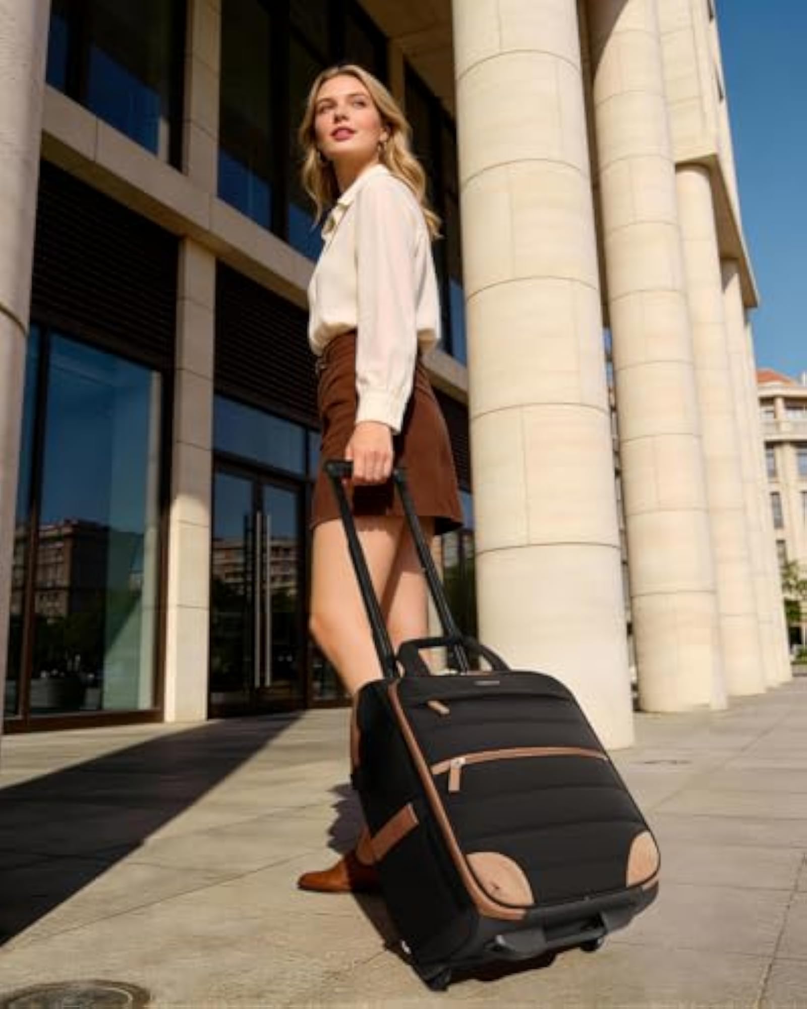 Rolling Puffer Backpack for Travel