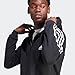 adidas Men's Essentials Fleece 3-Stripes Full-Zip, Black, Large
