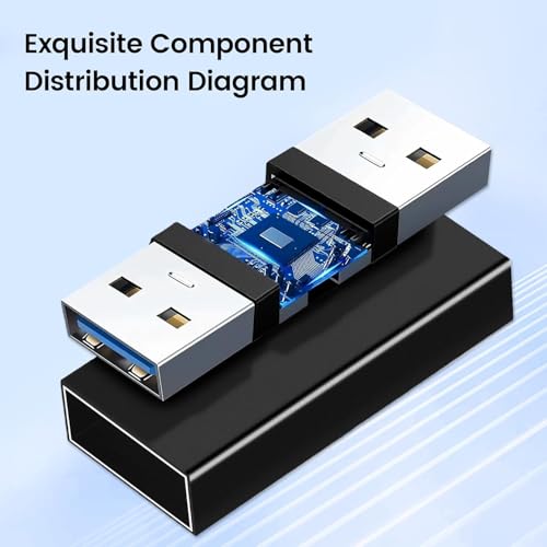 Image of REDWIND USB Female to Female Connector Adapter Coupler 3.0, Type A USB Jointer Both Side Female, Upgraded Extender Converter