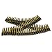 Plastic Toy Fake Bullet Belt Army Solider Rifle Sash Approx 98 Bullets Black, Gold