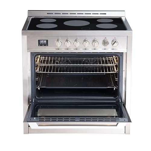 Rangaire RRE361TS 36 Inch Electric Range With 5 Burners, 4.3 Cu. Ft. Capacity, Freestanding Slide-In Airfry, Convection Oven thumb #1