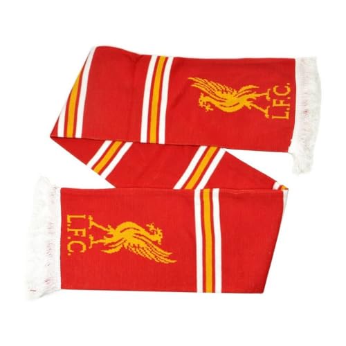 Bufanda Liverpool FC para evitar el frío en el cuello con punto Jacquard tricolor