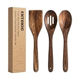 Unpainted Natural Acacia Wood — Made of premium solid acacia wood with no paint, no wax, and no chemical coatings. This wooden spatula adopts natural raw wood material, won’t produce peculiar smell while in use. It keeps stable performance under high...