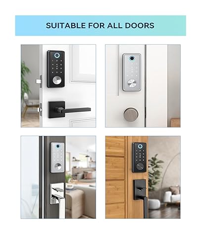 Serrure connectée TTLock noire pour sécuriser votre entrée de maison - 7