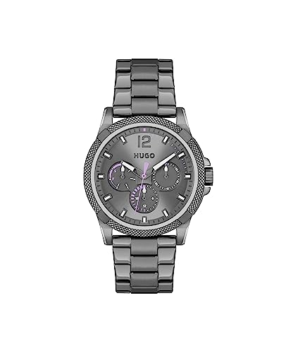BOSS Orologio Analogico al Quarzo da uomo Collezione ACE con cinturino in acciaio inossidabile o silicone Grey