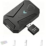 PS5 Keyboard and Mouse Adapter with P5General USB Converter, 1000Hz Ultra-Low Lag Adapter for PS5/PS5 Slim/PS5 Pro, Support Key Mapping, Adjust Mouse/Curve Sensitivity, Perfect for FPS, TPS, RPG Games