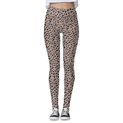 Leggings de leopardo para mujer, elásticos, push-up, pantalones de yoga, pantalones de fitness, cintura alta, sin costuras, mallas deportivas, opacos, para el abdomen, elásticos, para yoga, gimnasio