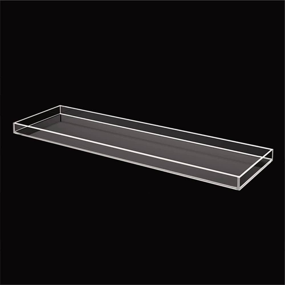 Luxury 33 Inch Bathtub Caddy Tray with Gold Handles for Bathroom Shower Storage Organizer and Accessories Shelf Tub Table Caddy Tray for Ultimate Relaxation and Comfort-Clear