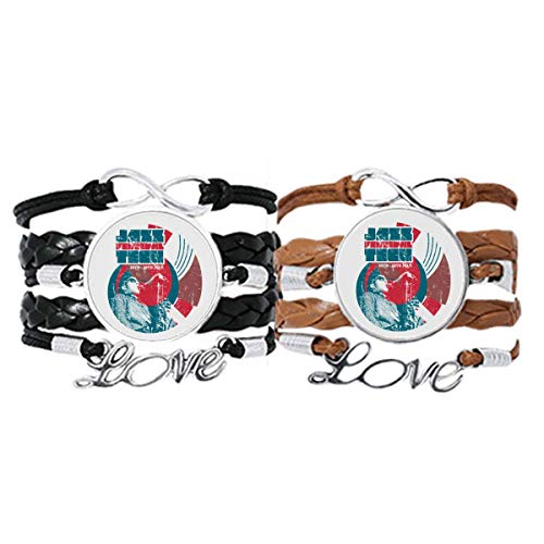 Bracelet en cuir musique Tean aux finitions soignées et cuir durable