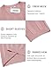 COOFANDY Knit T Shirts for Men Summer Shirts Short Sleeve Crew Neck Pullover Sweater Business Casual Shirt Light Pink