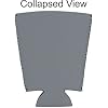 Blank Neoprene Pint Glass Coolie (6 Pack, Gray)