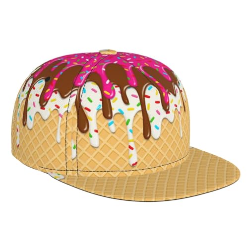 Gorra de béisbol con visera plana ajustable unisex
