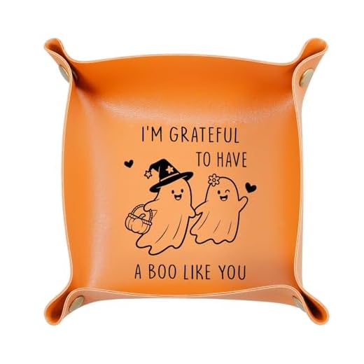Cesta de Halloween Boo para mulheres, presente de Halloween para casal, namorado, namorada, cesta, aniversário, dia mais doce, Natal, bandeja de couro engraçada para homens, dia dos namorados