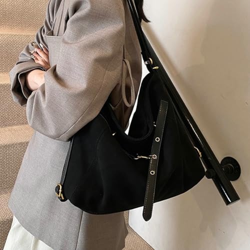 2025 Trendy Suede Tote for Women Multi-Way Convertible Chic Shoulder Bag Spacious Fuzzy Hobo Handbag Fall Winter3