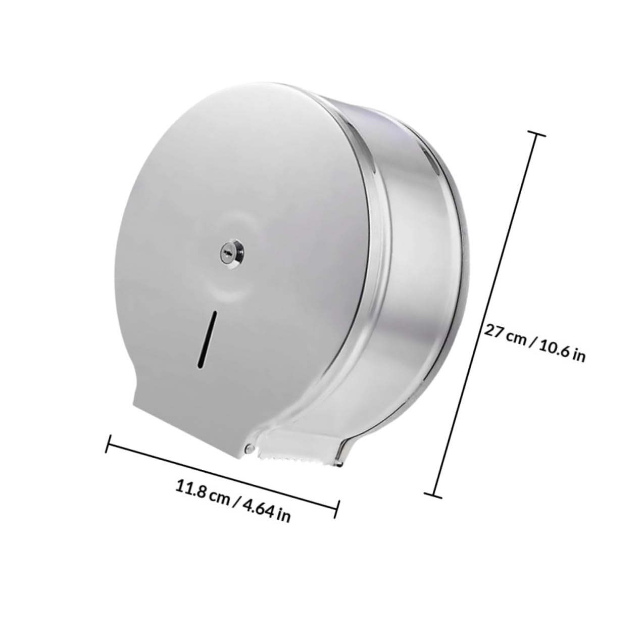 Ipetboom Porta Rotolo Carta da Cucina Design Facile da Installare Rotondo in Inossidabile Argento e Resistente Agli Schizzi, per Bagno e Arredamento