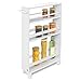 Produktbild bomoe Nischenregal 15cm breit  Küchenwagen Küchenregal Schmal  Rollwagen Schmal 3 Fächer & Arbeitsplatte  Nischenschrank Küche Bad Büro  Bathroom Cart Nischenwagen Weiß 79x50 cm  Hylla