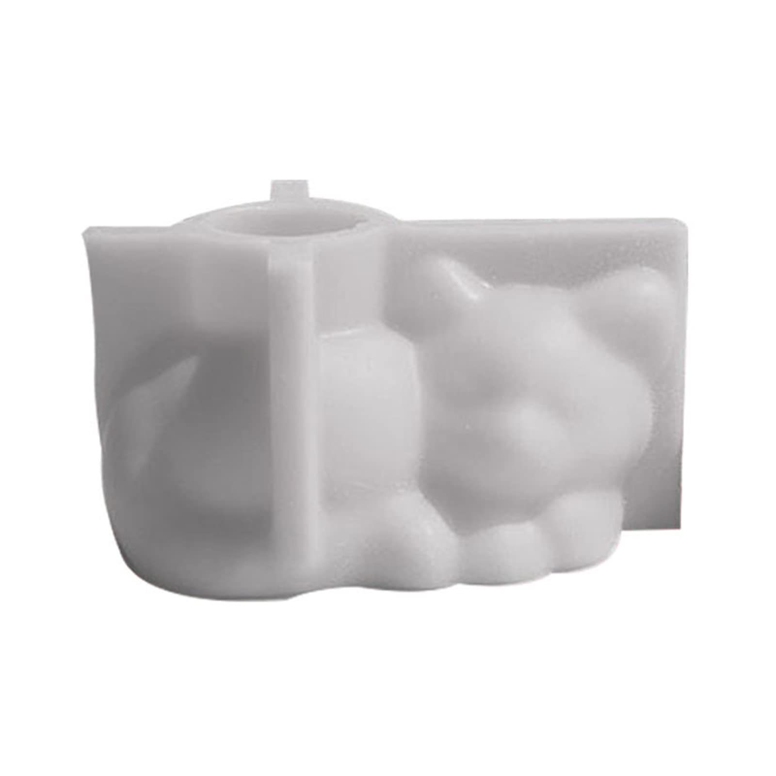 NEWFT Holder Silicone Molds Cute Flower Pot Planter Cement-Clay Mold Home Decorations Holder Resin Molds Cute Silicone Flower Pot