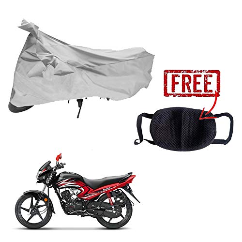 Image of Kandid Silver Two Wheeler Bike Cover for Honda Dream Yuga
