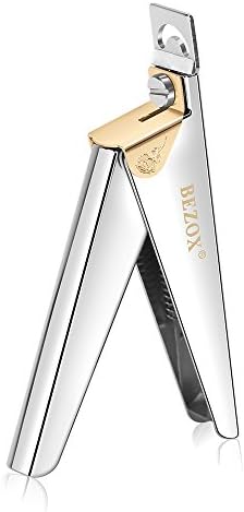 BEZOX Fałszywe tipsy Clipper Cutter Trymer Manicure Pedicure Nail Art Tool/Akrylowe tipsy Edge Cutter - Stal nierdzewna