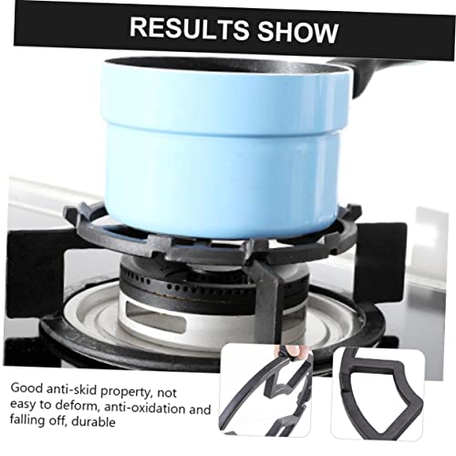 Luxshiny 1Pc Suporte De Fogão A Gás Coifa A Gás Anel De Suporte De Panela De Leite Ferro Fundido Wok