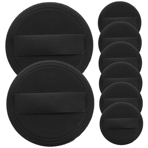 Healvian 8pcs Ultra Thin Face Powder Durable Makeup Tools for Easy Application Go Touch Ups Stylish PU Design for Womens Cosmetics