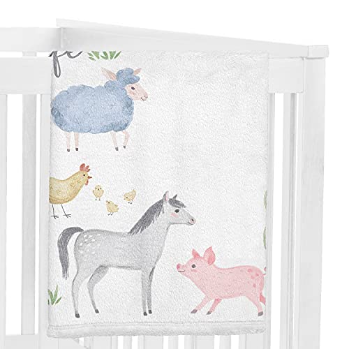 Sweet-Jojo-Designs-Farm-Animals-Boy-or-Girl-Milestone-Blanket-Monthly-Newborn-First-Year-Growth-Mat-Baby-Shower-Memory-Keepsake-Gift-Picture-Watercolor-Farmhouse-Barn-Horse-Cow-Sheep-Pig-Farm-Life Sweet Jojo Designs Farm Animals Boy or Girl Milestone Blanket Monthly Newborn First Year Growth Mat Baby Shower Memory Keepsake Gift Picture Watercolor Farmhouse Barn Horse Cow Sheep Pig Farm Life